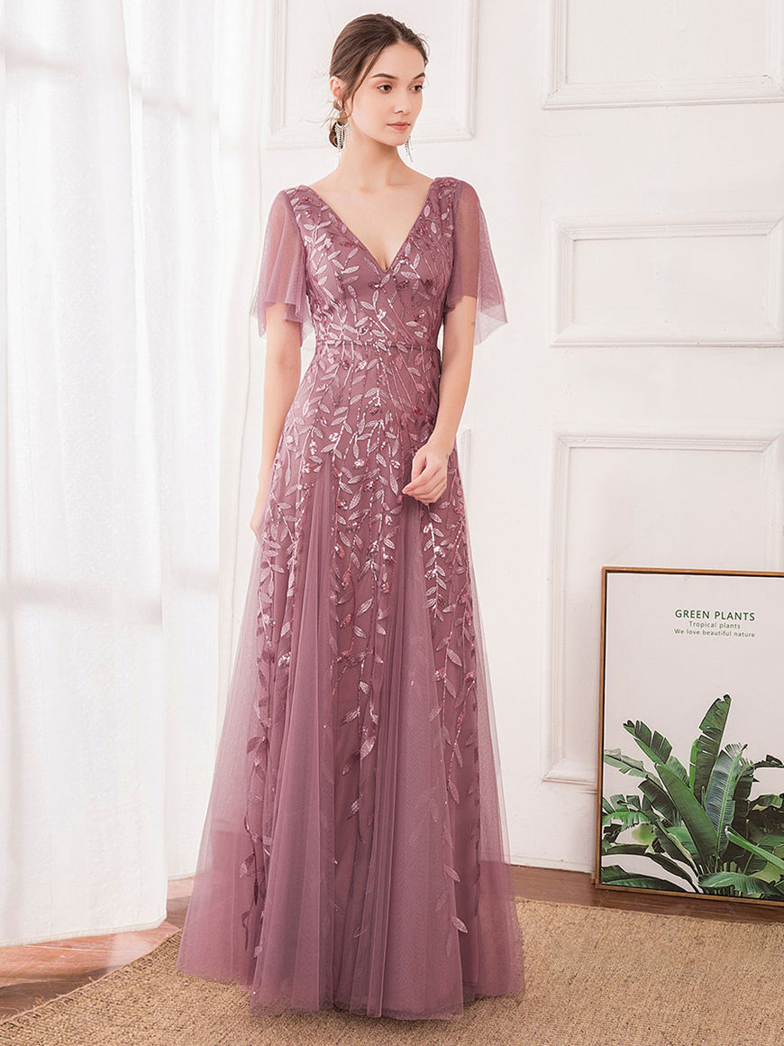 Romantic-Shimmery-Evening-Dress